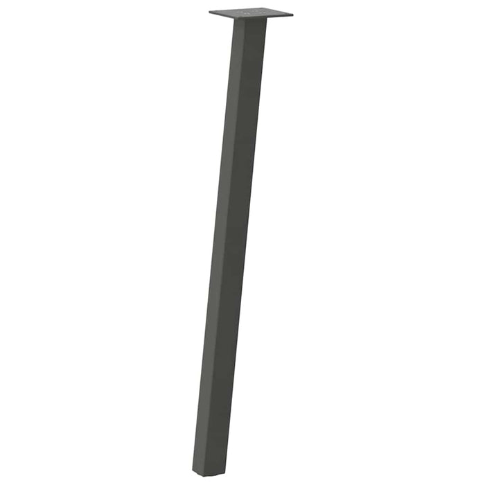 Picioare masă consolă, antracit, 4 buc., 72 cm, oțel WALTI