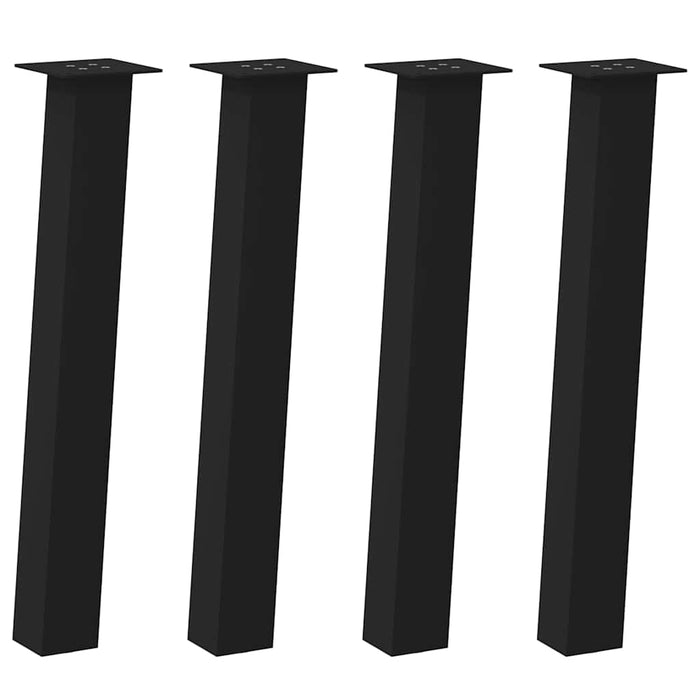 Picioare masă consolă, 4 buc., negru, 72 cm, oțel WALTI