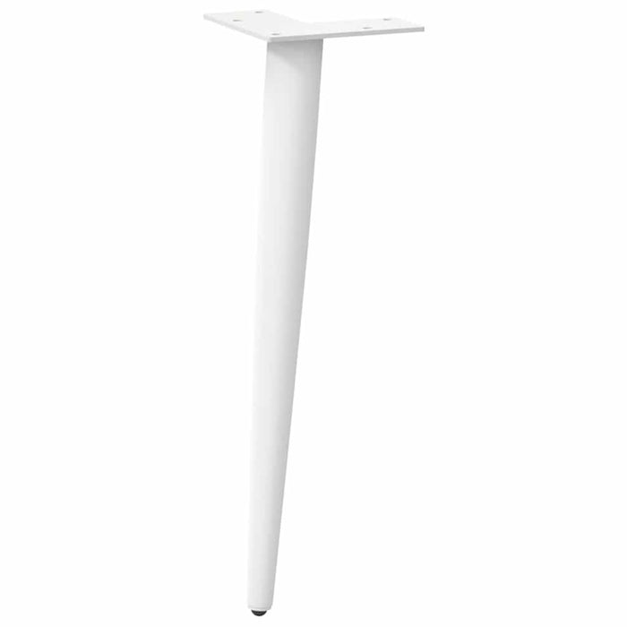Picioare pentru măsuță de cafea, formă conică, 4 buc., alb, 42-43 cm, oțel - WALTI WALTI