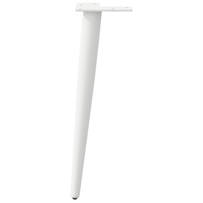Picioare pentru măsuță de cafea, formă conică, 4 buc., alb, 42-43 cm, oțel - WALTI WALTI