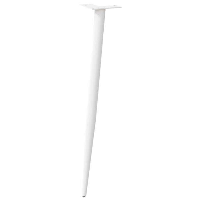 Picioare de masă consolă formă conică, 4 buc., alb, 72-73 cm, oțel - WALTI WALTI
