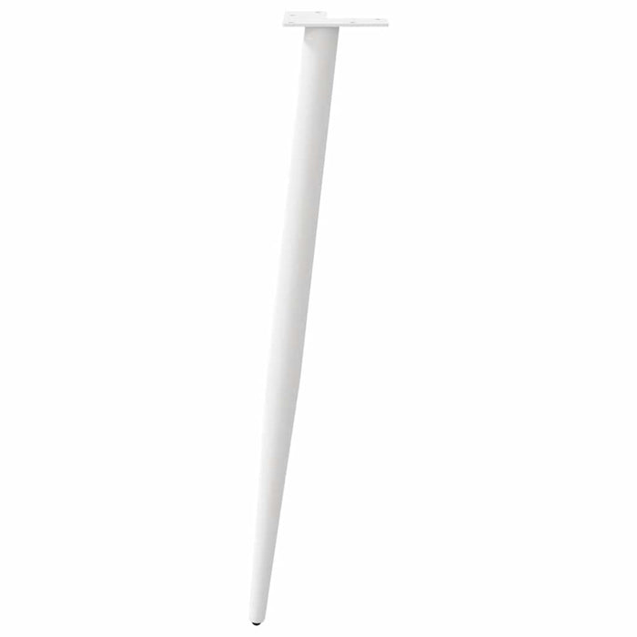 Picioare de masă consolă formă conică, 4 buc., alb, 72-73 cm, oțel - WALTI WALTI