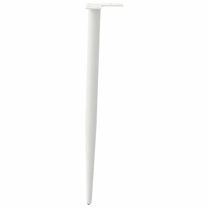 Picioare de masă consolă formă conică, 4 buc., alb, 72-73 cm, oțel - WALTI WALTI