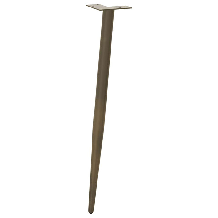 Picioare de masă consolă formă conică, 4 buc., oțel natural, 72-73 cm WALTI