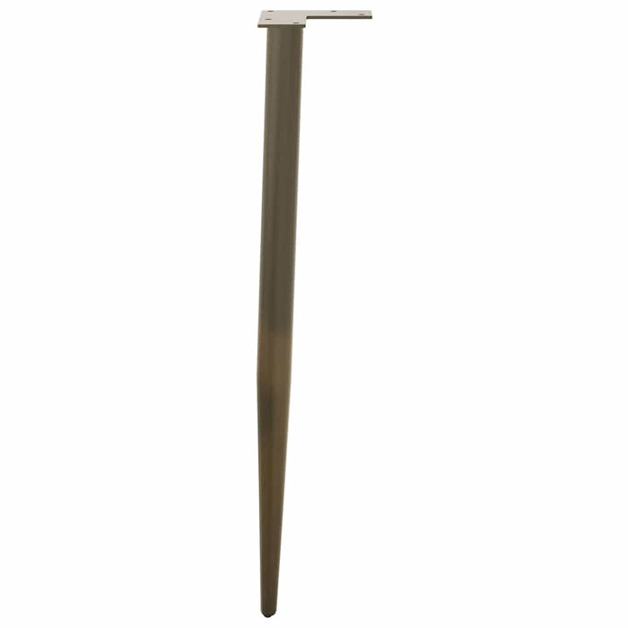 Picioare de masă consolă formă conică, 4 buc., oțel natural, 72-73 cm WALTI