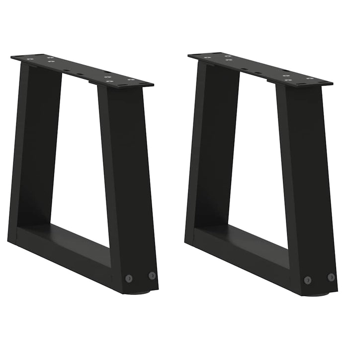 Picioare pentru măsuță de cafea în formă de V, 2 buc., negru, 30x(30-31,3) cm, oțel WALTI