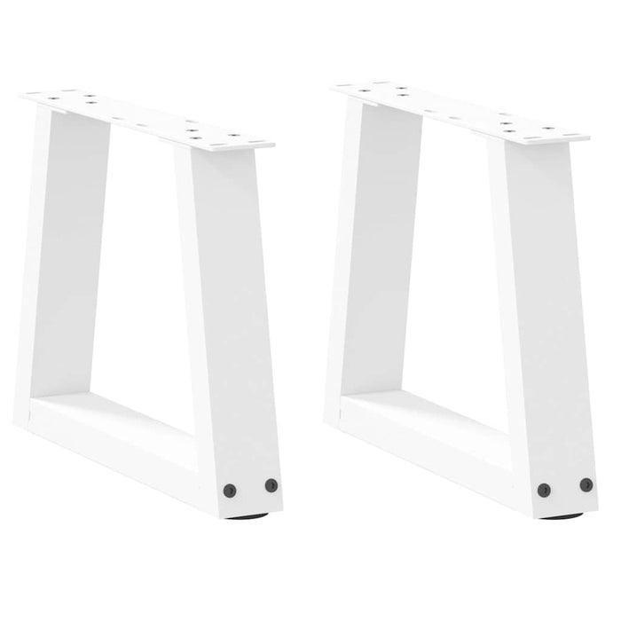 Picioare pentru măsuță de cafea în formă de V, 2 buc., alb, 30x(30-31,3) cm, oțel WALTI