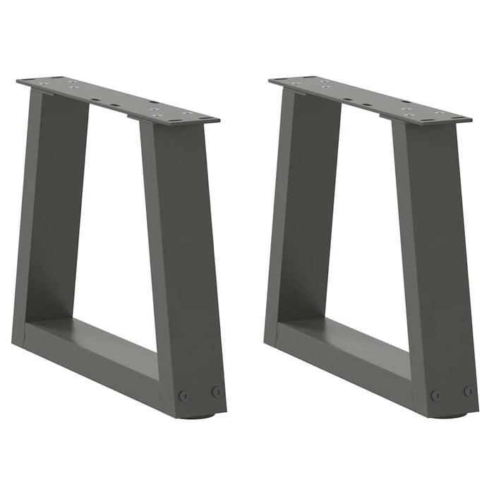 Picioare pentru măsuță de cafea în formă de V, 2 buc., antracit, 30x(30-31,3) cm, oțel WALTI