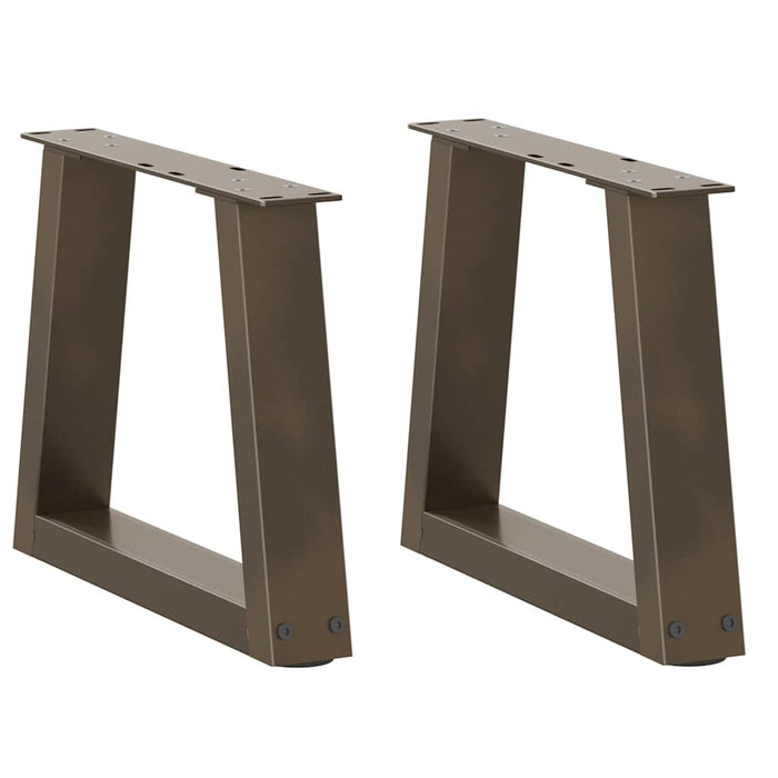 Picioare pentru măsuță de cafea în formă de V, 2 buc., oțel natural, 30x(30-31,3) cm WALTI