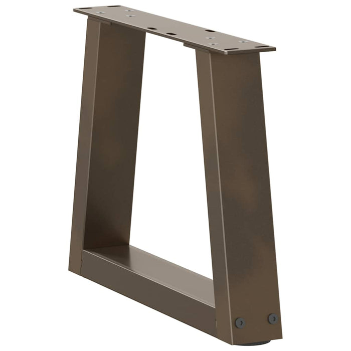 Picioare pentru măsuță de cafea în formă de V, 2 buc., oțel natural, 30x(30-31,3) cm WALTI