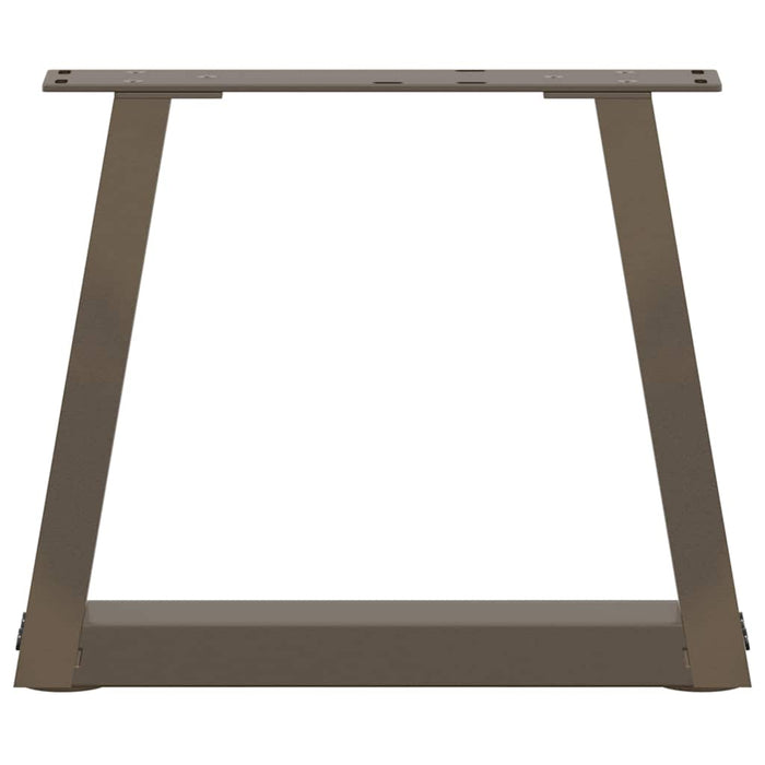 Picioare pentru măsuță de cafea în formă de V, 2 buc., oțel natural, 30x(30-31,3) cm WALTI
