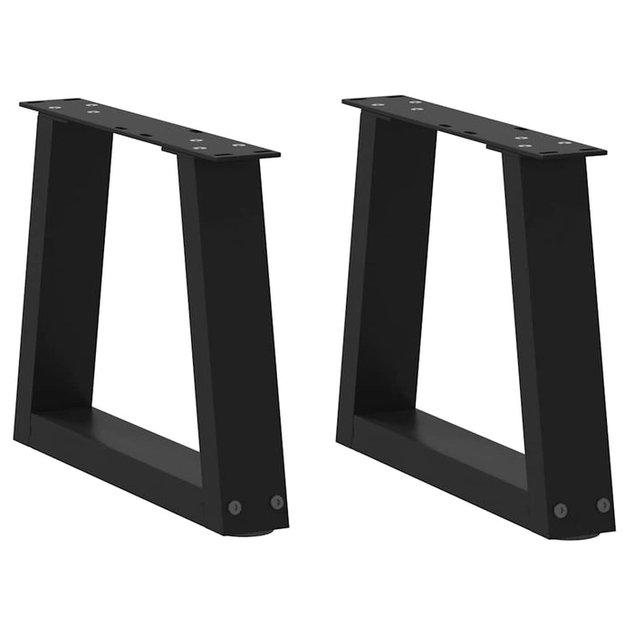 Picioare pentru măsuță de cafea în formă de V, 2 buc., negru, 40x(30-31,3) cm, oțel WALTI