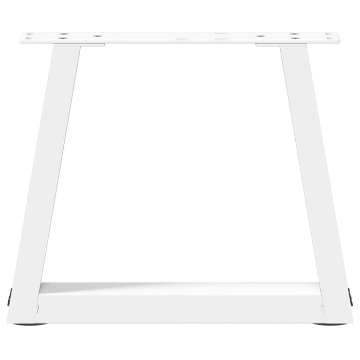 Picioare pentru măsuță de cafea în formă de V, 2 buc., alb, 40x(30-31,3) cm, oțel WALTI
