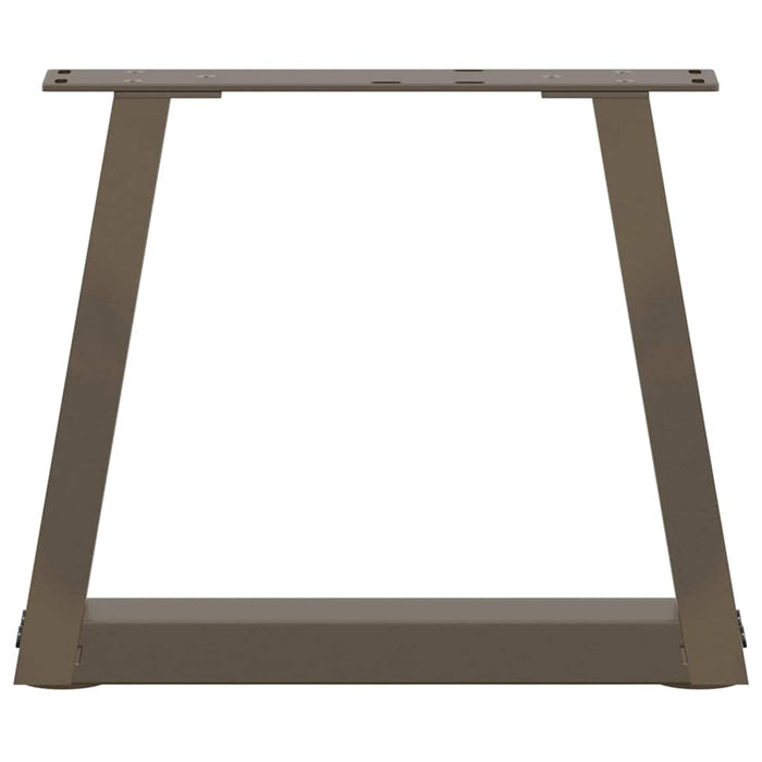 Picioare pentru măsuță de cafea în formă de V, 2 buc., oțel natural, 40x(30-31,3) cm WALTI