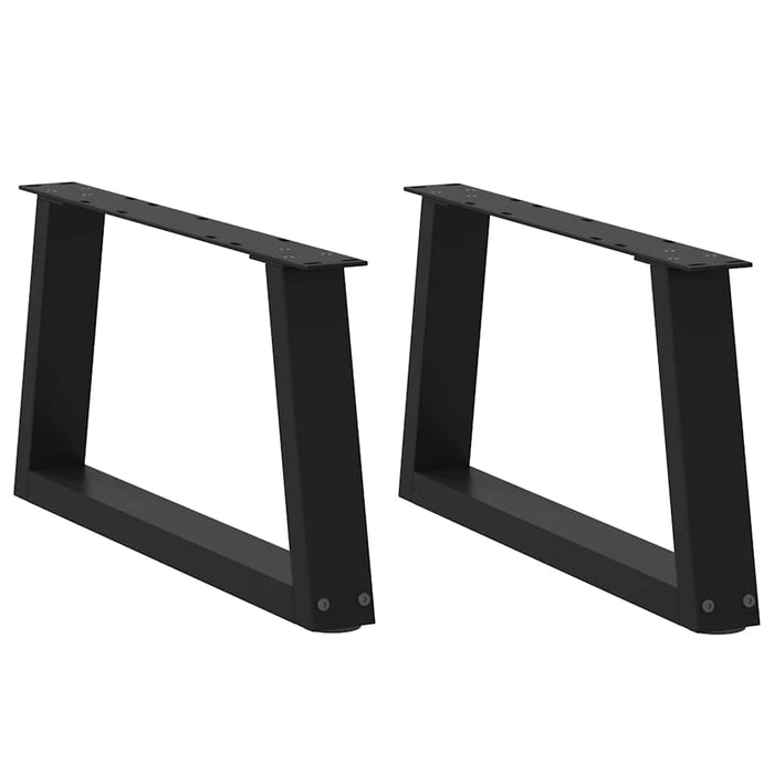 Picioare pentru măsuță de cafea în formă de V, 2 buc., negru, 50x(30-31,3) cm, oțel WALTI