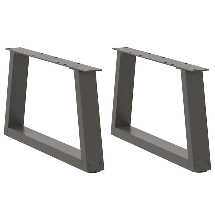 Picioare pentru măsuță de cafea în formă de V, 2 buc., antracit, 50x(30-31,3) cm, oțel WALTI