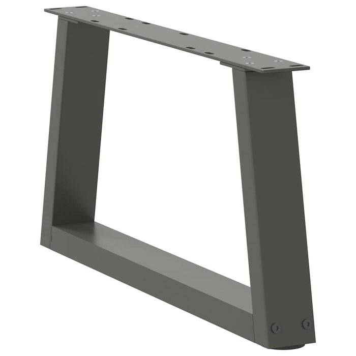 Picioare pentru măsuță de cafea în formă de V, 2 buc., antracit, 50x(30-31,3) cm, oțel WALTI