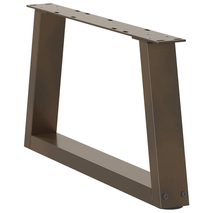 Picioare pentru măsuță de cafea în formă de V, 2 buc., oțel natural, 50x(30-31,3) cm WALTI