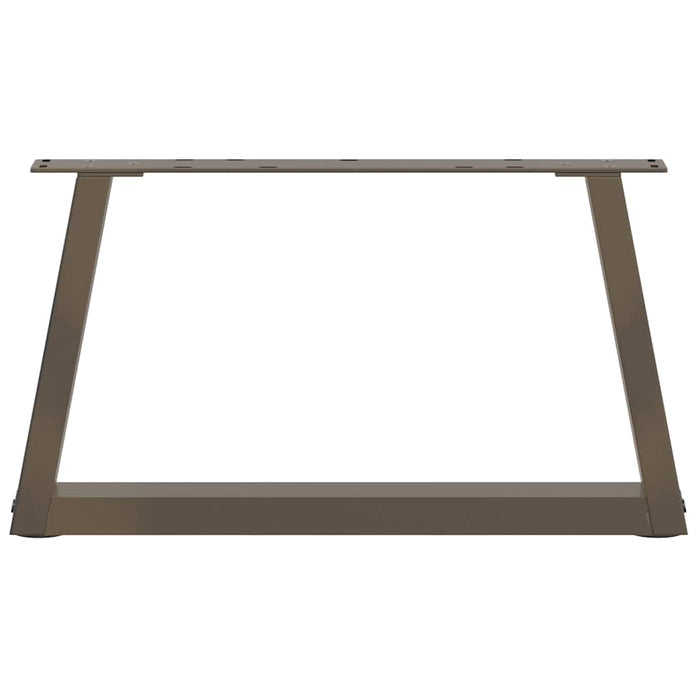 Picioare pentru măsuță de cafea în formă de V, 2 buc., oțel natural, 50x(30-31,3) cm WALTI