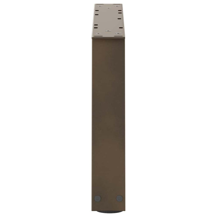 Picioare pentru măsuță de cafea în formă de V, 2 buc., oțel natural, 50x(30-31,3) cm WALTI
