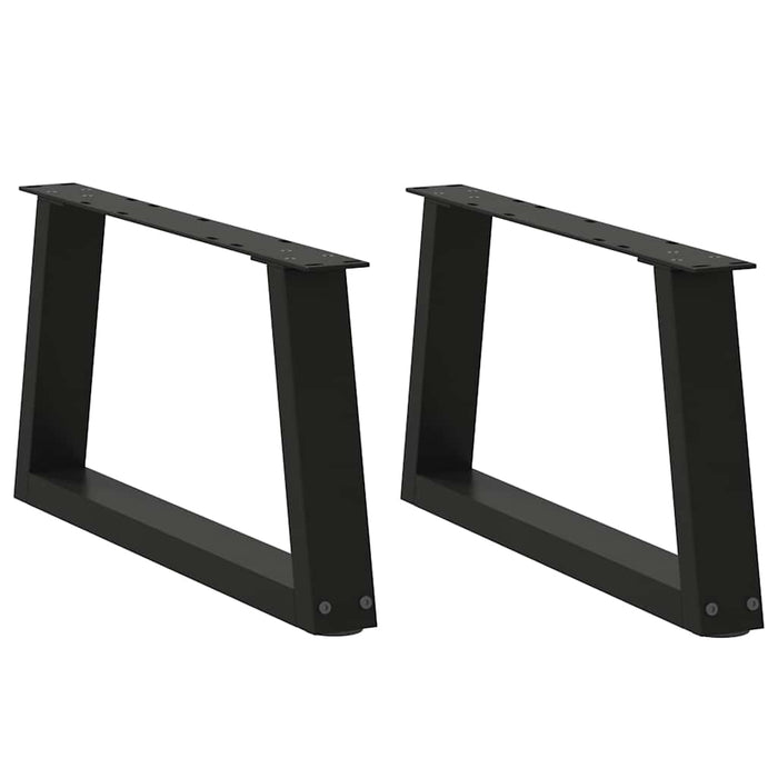 Picioare pentru măsuță de cafea în formă de V, 2 buc., negru, 60x(30-31,3) cm, oțel WALTI