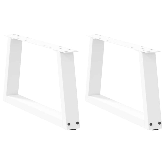 Picioare pentru măsuță de cafea în formă de V, 2 buc., alb, 60x(30-31,3) cm, oțel WALTI