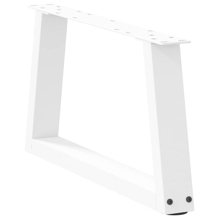 Picioare pentru măsuță de cafea în formă de V, 2 buc., alb, 60x(30-31,3) cm, oțel WALTI
