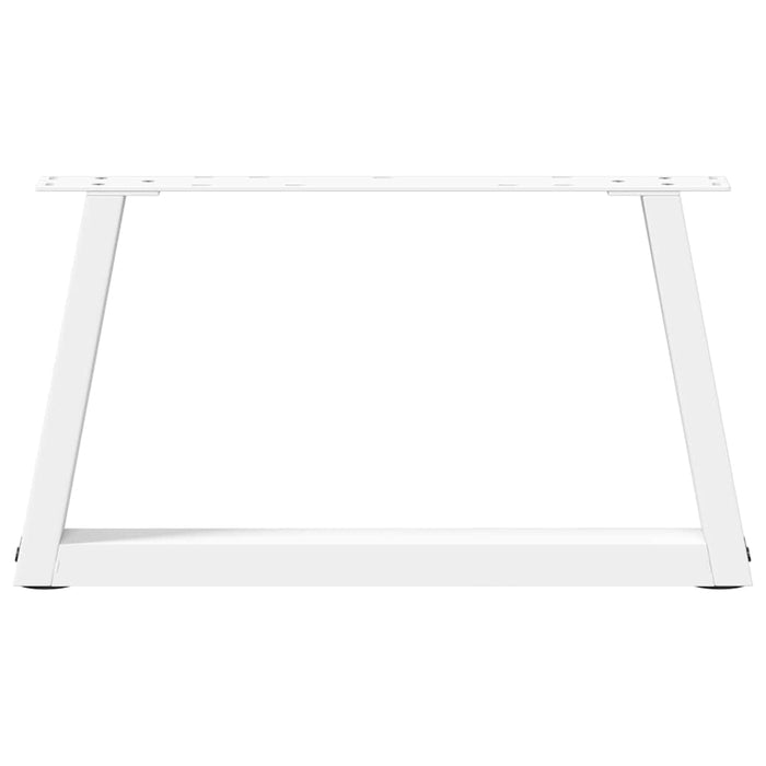 Picioare pentru măsuță de cafea în formă de V, 2 buc., alb, 60x(30-31,3) cm, oțel WALTI