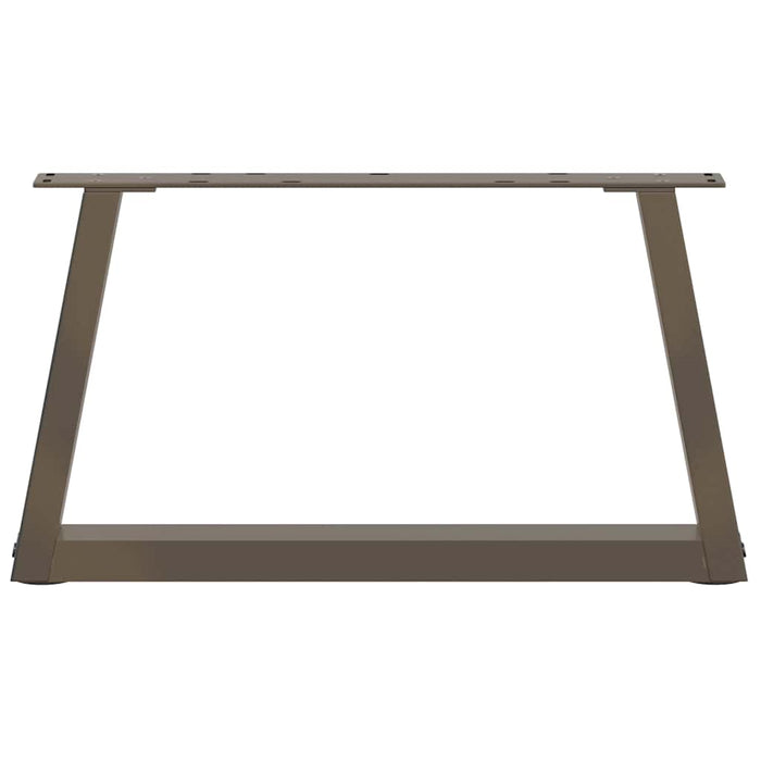 Picioare pentru măsuță de cafea în formă de V, 2 buc., oțel natural, 60 x (30-31,3) cm WALTI