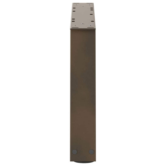 Picioare pentru măsuță de cafea în formă de V, 2 buc., oțel natural, 60 x (30-31,3) cm WALTI