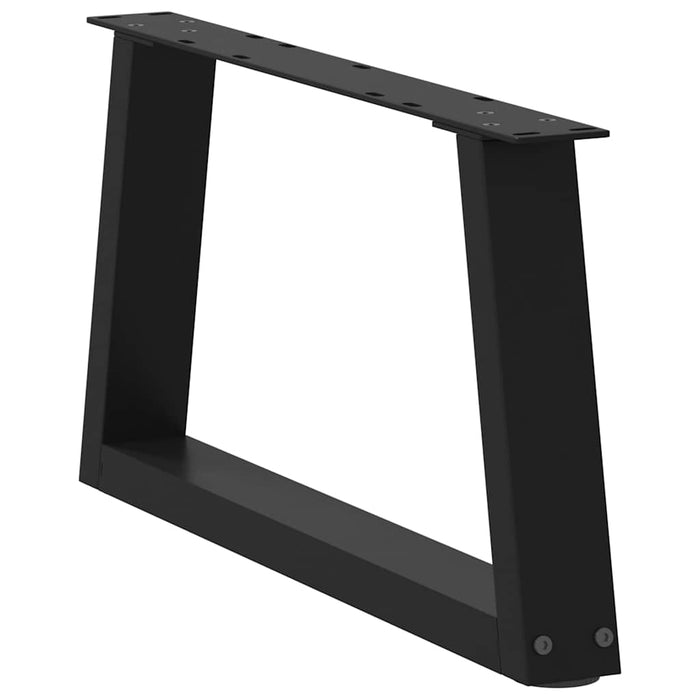 Picioare pentru măsuță de cafea în formă de V, 2 buc., negru, 70x(30-31,3) cm, oțel WALTI