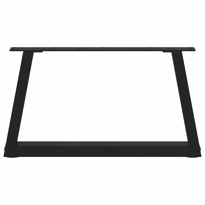 Picioare pentru măsuță de cafea în formă de V, 2 buc., negru, 70x(30-31,3) cm, oțel WALTI
