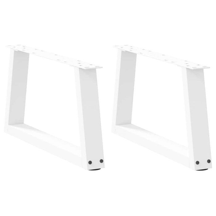Picioare pentru măsuță de cafea în formă de V, 2 buc., alb, 70x(30-31,3) cm, oțel WALTI
