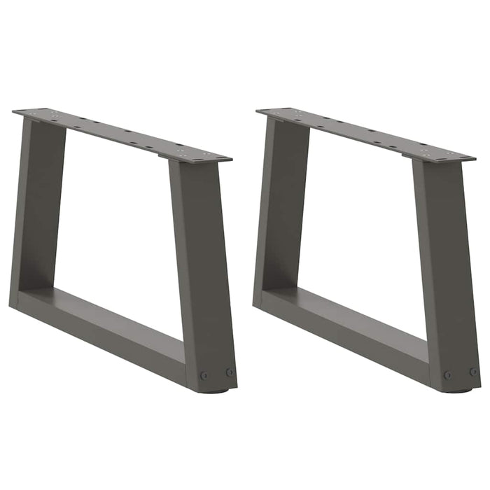 Picioare pentru măsuță de cafea în formă de V, 2 buc., antracit, 70x(30-31,3) cm, oțel WALTI