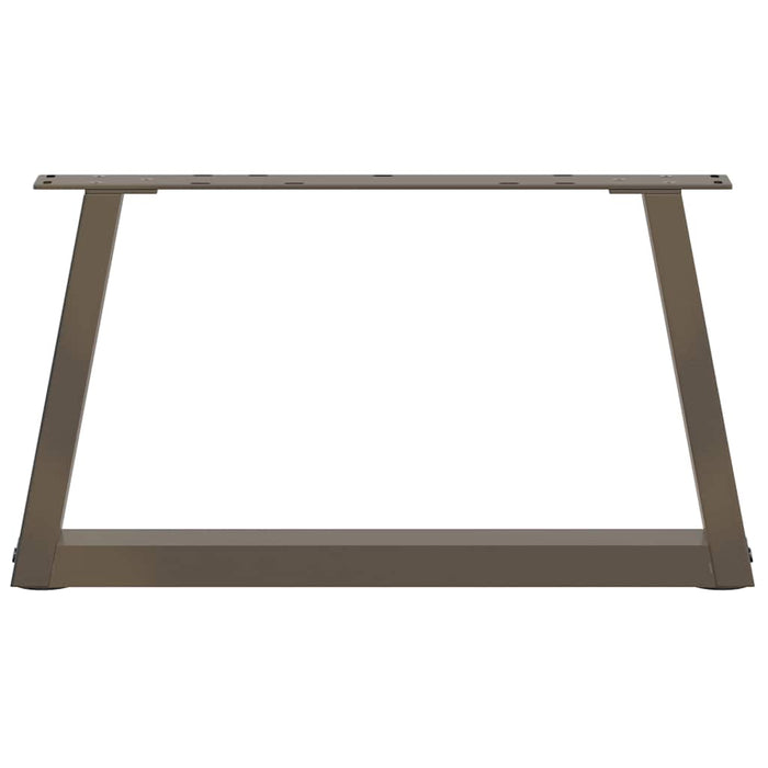 Picioare pentru măsuță de cafea în formă de V, 2 buc., oțel natural, 70x(30-31,3) cm WALTI