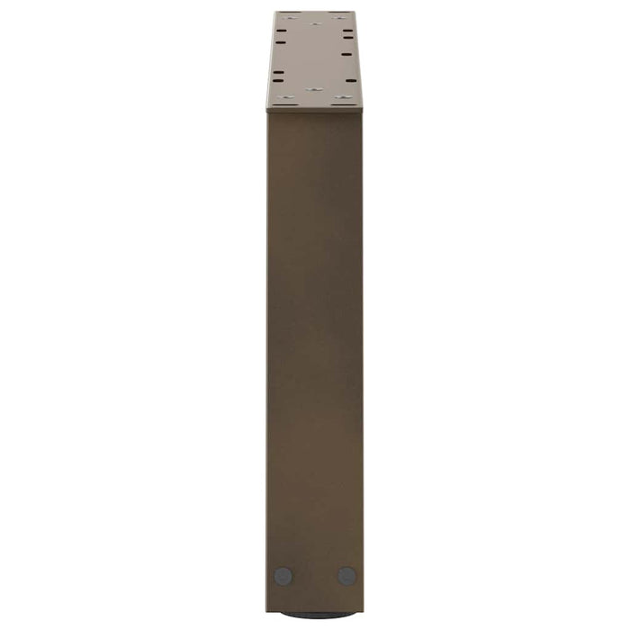 Picioare pentru măsuță de cafea în formă de V, 2 buc., oțel natural, 70x(30-31,3) cm WALTI