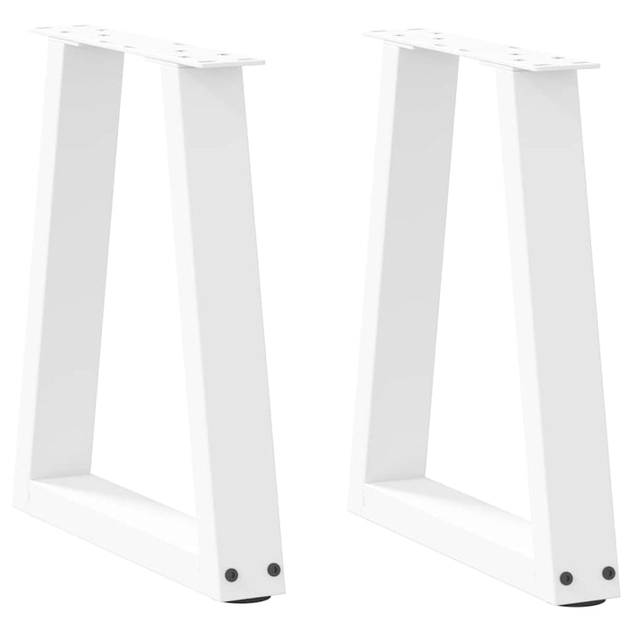 Picioare pentru măsuță de cafea în formă de V, 2 buc., alb, 28x (42-43,3) cm, oțel WALTI