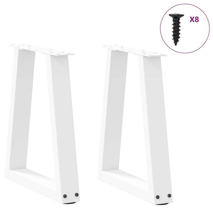 Picioare pentru măsuță de cafea în formă de V, 2 buc., alb, 28x (42-43,3) cm, oțel WALTI