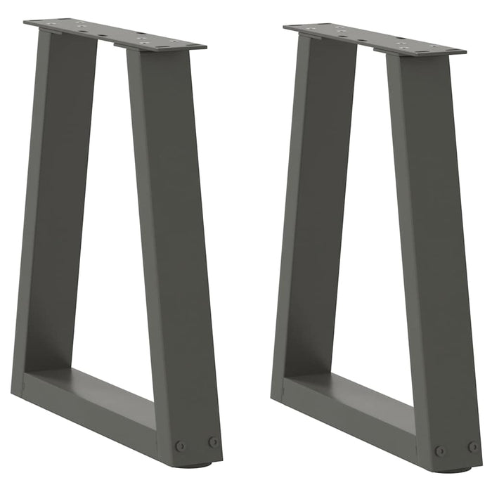 Picioare pentru măsuță de cafea în formă de V, 2 buc., antracit, 28x(42-43,3) cm, oțel WALTI