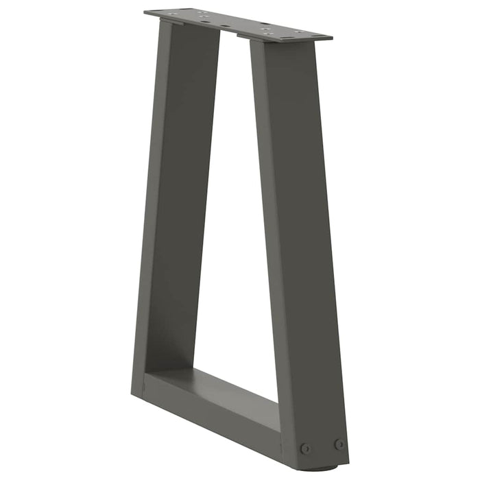 Picioare pentru măsuță de cafea în formă de V, 2 buc., antracit, 28x(42-43,3) cm, oțel WALTI