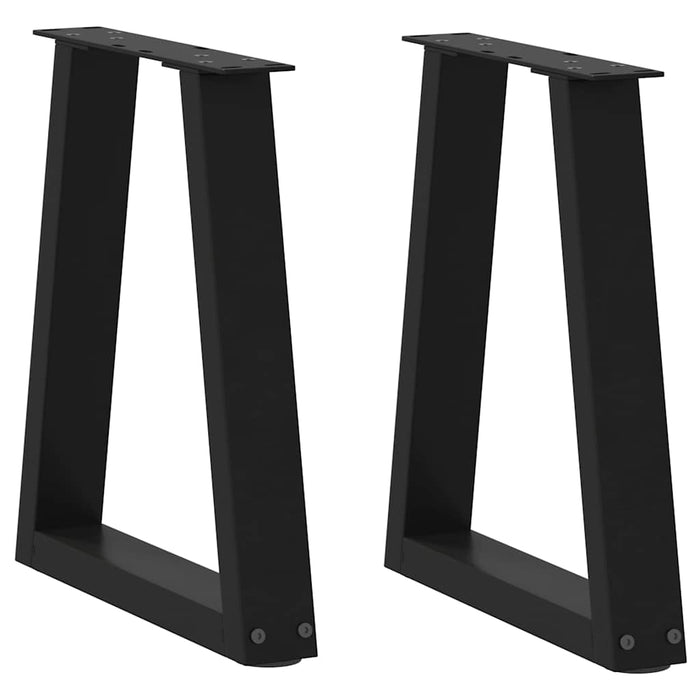 Picioare pentru măsuță de cafea în formă de V, 2 buc., negru, 38x (42-43,3) cm, oțel WALTI