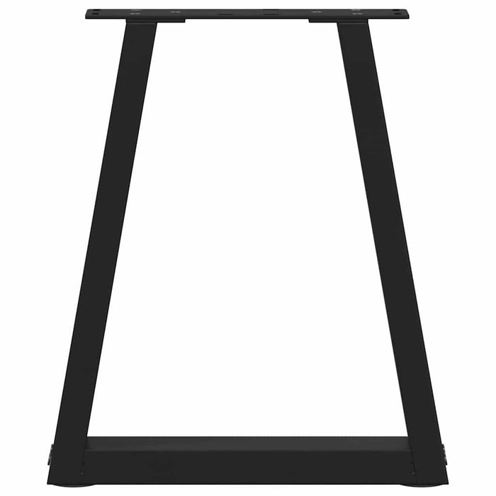 Picioare pentru măsuță de cafea în formă de V, 2 buc., negru, 38x (42-43,3) cm, oțel WALTI