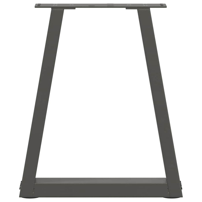 Picioare pentru măsuță de cafea în formă de V, 2 buc., antracit, 38x(42-43,3) cm, oțel WALTI