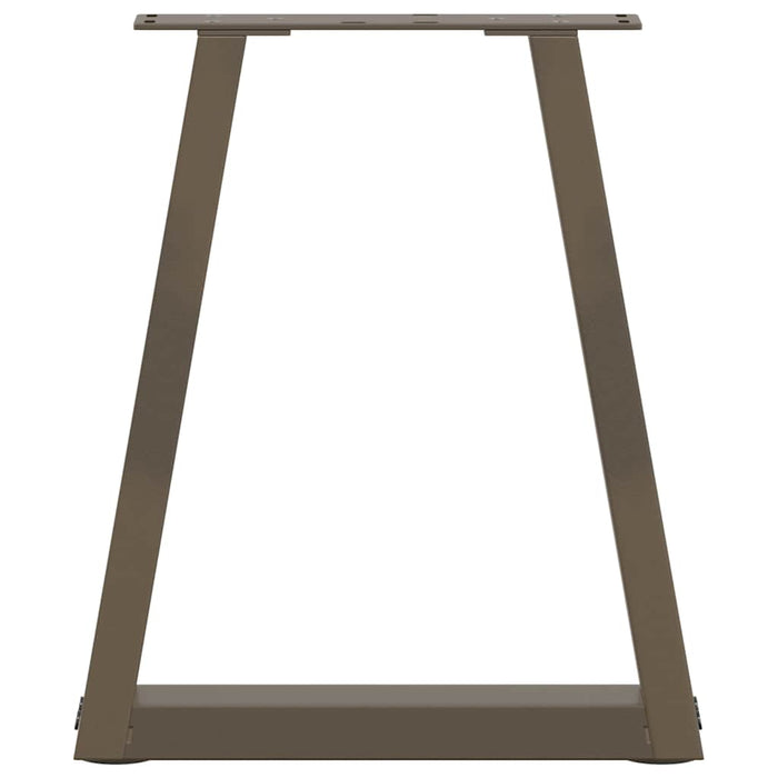 Picioare pentru măsuță de cafea în formă de V, 2 buc., oțel natural, 38x(42-43,3) cm WALTI