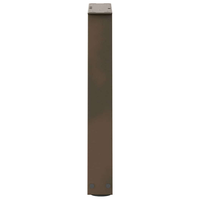 Picioare pentru măsuță de cafea în formă de V, 2 buc., oțel natural, 38x(42-43,3) cm WALTI