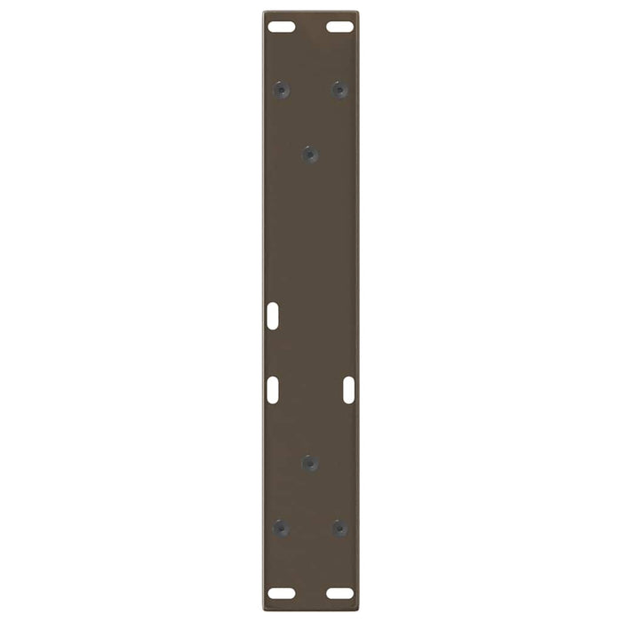 Picioare pentru măsuță de cafea în formă de V, 2 buc., oțel natural, 38x(42-43,3) cm WALTI