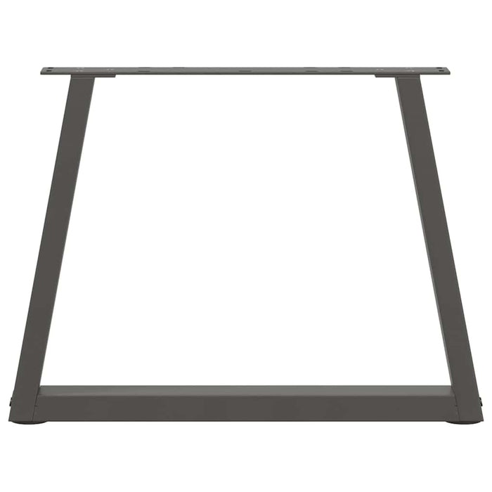 Picioare pentru măsuță de cafea în formă de V, 2 buc., antracit, 50x(42-43,3) cm, oțel WALTI