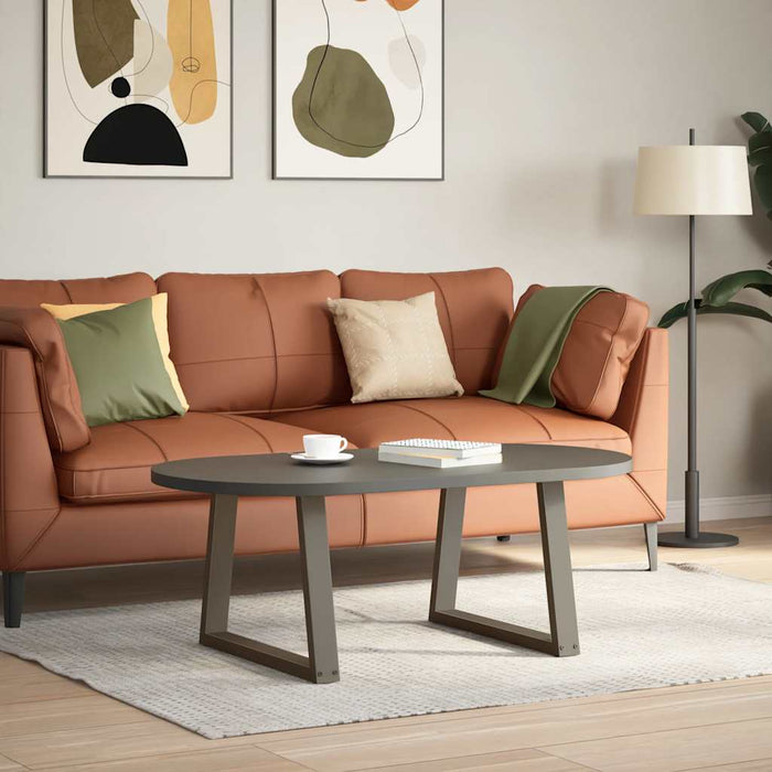 Picioare pentru măsuță de cafea în formă de V, 2 buc., oțel natural, 50x(42-43,3) cm WALTI