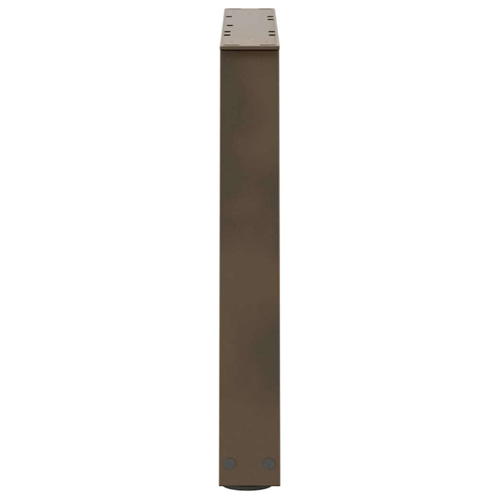 Picioare pentru măsuță de cafea în formă de V, 2 buc., oțel natural, 50x(42-43,3) cm WALTI