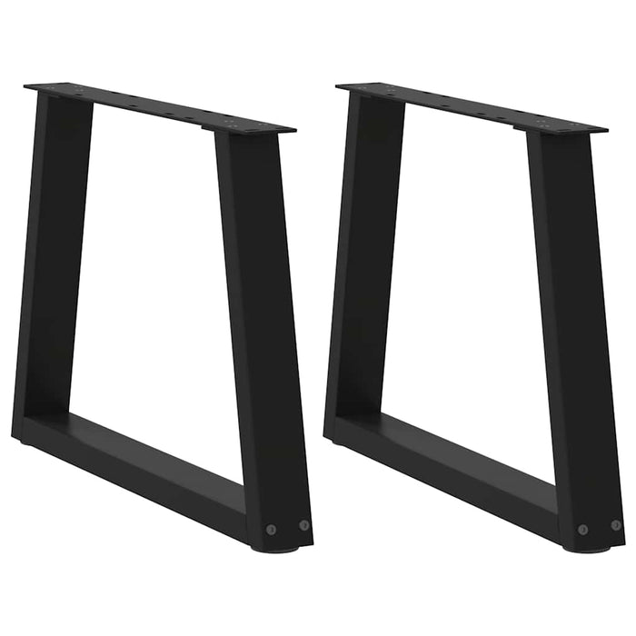 Picioare pentru măsuță de cafea în formă de V, 2 buc., negru, 60 x (42-43,3) cm, oțel WALTI